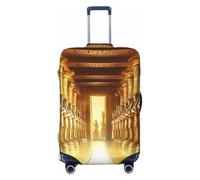 Egyptian Pyramid Temples Elastic Travel Luggage Cover Suitcase Protector, Print Suitcase Baggage Cover Anti-Scratch