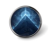 Egyptian Pyramids Round Enamel Brooch Pin Button Badges Decoration Hat Clothing Bag Accessories Gift Crafts