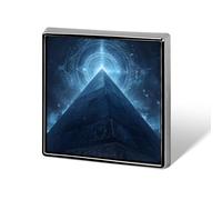 Egyptian Pyramids Square Enamel Brooch Pin Button Badges Decoration Hat Clothing Bag Accessories Gift Crafts