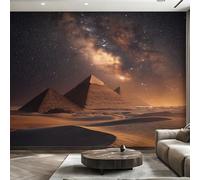 Egyptian Pyramids Wallpaper - Ancient Egypt Desert Wall Mural 150x105 cm (W x H), Non-Woven Photo Wallpaper Mural for Bedroom, Living Room, Hallway, Home Decor Y&W77