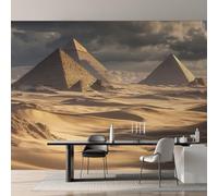 Egyptian Pyramids Wallpaper for Living Room & Bedroom & Hallway, Non-Woven Ancient Egypt Mural Wallpaper, Wall Mural Wall Decoration 200 x 140 cm (WxH) K-MZ&1