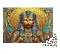 Egyptian Queen-ancient Art Style Year in Pictures 1000 Piece with High Definition Print Jigsaw Puzzles As An Ultra Difficult Puzzle for Travel Jigsaw Puzzle 52x38cm/1000pcs