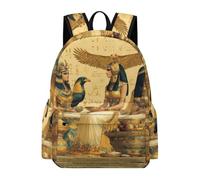 Egyptian Queen Gods Ancient Egypt Mini Backpack Laptop Bag Travel Daypack | Lightweight,Multi Compartment,Durable,Backbag for Travel Camping Work