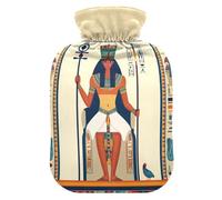 Egyptian Queen Throne Beige tag3 Hot Water Bottle with Cover for Pain Relief tag1 for tag2, 1L