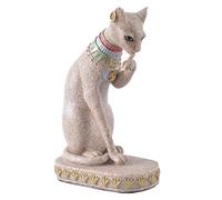 Egyptian Sandstone Egypt Mau Cat Statue Sculpture Hand Carved Collectible Figurine Home Decoration