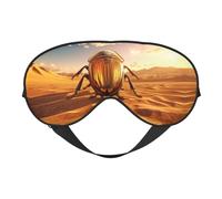 Egyptian Scarab Eye Mask for Sleeping, Sleeping Mask Blocking Out Light Perfectly for Women and Men, Soft and Comfortable Blindfold for Travelling