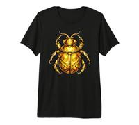 Egyptian Scarab Scarab Lucky Charm Gold Beetle Design Premium T-Shirt