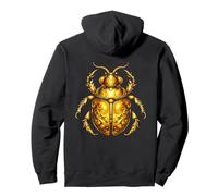 Egyptian Scarab Scarab Lucky Charm Gold Beetle Design Pullover Hoodie