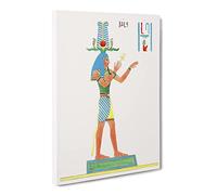 Egyptian Sobek By Jean Francois Champollion Canvas Print | Gallery Wrapped 30mm Frame Wall Art | 30x20 inches | Ready to Hang | Retro Picture | Living Room Bedroom Lounge Office