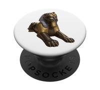 Egyptian Sphinx Pharaoh Statue Ancient Egypt Archeology Art PopSockets Adhesive PopGrip