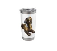 Egyptian Sphinx Pharaoh Statue Ancient Egypt Archeology Art Stainless Steel Insulated Tumbler