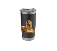 Egyptian Sphinx Statue Guardian Mythology Illustration Stainless Steel Insulated Tumbler