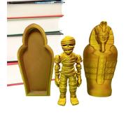 Egyptian Statue | Pharaonic Mummy Figurines, 3D Print Decorative Statue with Artifact Collectible Living Room Decoration for Showcases Desk Party Decoration