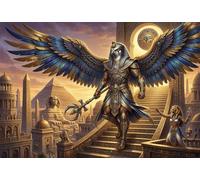 Egyptian Sun God RA 1000 Piece Jigsaw Puzzle,Adults & Kids 14+,Home Wall Decor,Gift Idea Horus,Impossible Challenge,Premium Cardboard,Educational Toy,Stress Relief 38x26cm