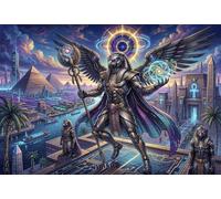 Egyptian Sun God RA 1000 Piece Jigsaw Puzzle,Premium Cardboard,Adults & Kids 14+ Horus,Impossible Challenge,Educational Toy,Home Wall Decor,Gift Idea,Stress Relief 52x38cm