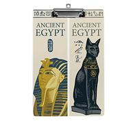 Egyptian Symbols and Words Ancient Egypt A4 Size Clipboard Funny Aesthetic Working Studying Letter Standard Clip Board 12.5×8.5 in Hardboard for School Classroom Kids Writing Drawing