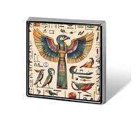 Egyptian Symbols Hieroglyphs Printed Brooch Pins Badge Button Tie Lapel Backpack Pin Decoration for Women Men
