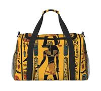 Egyptian Tradition Travel Duffle Bag Ancient Gym Overnight Weekender Bag for Men Women Lightweight Carry On Luggage for Workout Holiday