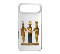 Egyptian Trinity Golden Horus Osiris and Isis Statue Case for iPhone Air