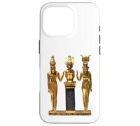 Egyptian Trinity Golden Horus Osiris and Isis Statue T-shirt Case for iPhone 16 Pro