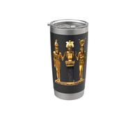 Egyptian Trinity Horus Osiris and Isis Statue Stainless Steel Insulated Tumbler