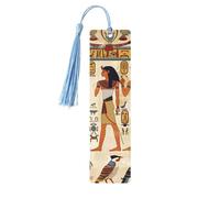 Egyptian Vintage Bookmark Ancient Ethinc Wooden Bookmark with Tassel Book Mark for Women Men Reading Page Markers Gifts for Book Lovers