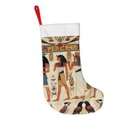 Egyptian Vintage Christmas Stocking Ancient Ethinc Xmas Hanging Stocking for Kids Adults Family Holiday Party Decoration