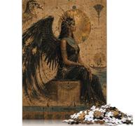 Egyptian Winged Goddess Seated Jigsaw Puzzle 300 Pieces, Puzzle Challenge