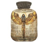 Egyptian Woman Winged Beige tag3 Hot Water Bottle with Cover for Pain Relief tag1 for tag2, 1L