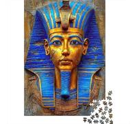 EgyptianPharaohMask 1000 Pieces Sturdy Cardboard Premium Jigsaw Puzzle Family Lovers Stress Relief Gifts Value Pack 70x50cm/1000pcs