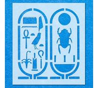 Egyption Hieroglyphs Icons Stencil: Mylar Airbrush Wall Art Painting Crafts -A2 Stencil - Design Size (438 x 380 mm)