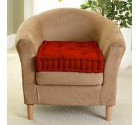 EGYPTO 4” High Armchair Booster Cushion Kitchen, Garden, Patio Thick Seat Pad (Red)