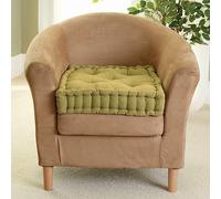 EGYPTO 4” High Armchair Booster Cushion Kitchen, Garden, Patio Thick Seat Pad (Tan)