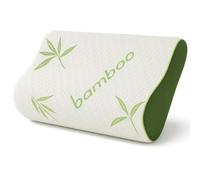 Egypto Bamboo Memory Foam Pillow - Orthopedic Cervical Pillow for Neck Pain & Shoulder Pain - Eco-Friendly & Hypoallergenic Pillows - Breathable Ergonomic Pillow for Side & Back Sleepers Small 30x50cm
