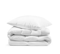 EGYPTO Hollowfibre 15 Tog Duvet & Jumbo Pillow Set - Double Bed, Soft & Durable Polycotton Cover - Ultra-Warm Hypoallergenic Bedding Ideal for Winter Comfort - (Double, 15 Tog)