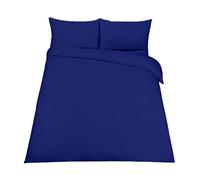 EGYPTO Polycotton Royal Blue Single Duvet Cover Set - Soft, Breathable Anti-Allergic Bedding Set - with Comfortable Pillow Case for Bed (Single, Royal Blue)