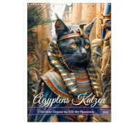 Egypt's cats - Divine elegance in the style of the pharaohs UK-Version (Wall Calendar 2026 DIN A3 Portrait), CALVENDO 12 Month Wall Calendar