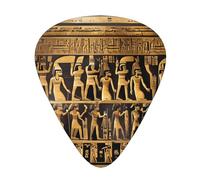 Egypts Hieroglyphics Print 12pcs Guitar Cubes for Guitar and Ukulele, Unique Guitar Gift