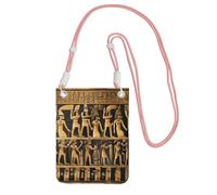 Egypts Hieroglyphics Print Crossbody Bag For Women, Mini Phone Purses, Cute Phone Wallet, For Hiking Travel Gift