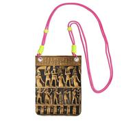 Egypts Hieroglyphics Print Crossbody Bag For Women, Mini Phone Purses, Cute Phone Wallet, For Hiking Travel Gift
