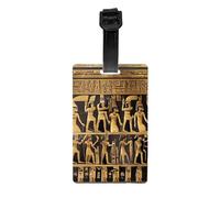 Egypts Hieroglyphics Print Waterproof Luggage Tags Suitcases Identification Labels Business Family Vacations