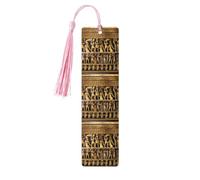 Egypts Hieroglyphics Printing Fashion Wooden Bookmarks 5 Pieces,Rectangle Bookmarks for Adult Perfect for Graduation Gifts