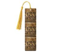 Egypts Hieroglyphics Printing Fashion Wooden Bookmarks 5 Pieces,Rectangle Bookmarks for Adult Perfect for Graduation Gifts