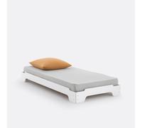 Egzigu Stackable Bed with Bed Base White