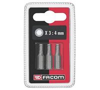 EH.10 - Set of 3 Screw bits Series 1 for Metric countersunk hex Head Screws Facom EH106.J3
