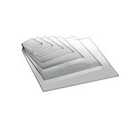 EH Design Acrylic Glass Panel - 100 x 100 x 2 mm - Acrylic Glass Cuts to Measure - UV-Resistant & Weatherproof - Transparent & High Gloss - For DIY, Furniture & Terrariums