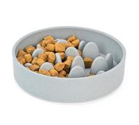 Eha Earth-Friendly Slow Feeder for Dogs|Dog Bowl Medium|800 Ml|Pet Bowl Made with Rice Husk and Bamboo Fibers|Dog Food Bowl|1 Unit|Azure
