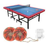Ehaijia LED Ping Pong Table Light, 14 Ft Light Strip for Ping Pong Table, 16 Color Change, Durable & Waterproof & Easy to Install, Super Bright to Display at Night (Table Not Included)