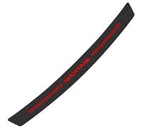Ehao Carbon Fiber Rear Bumper Protector for KIA Sportage, Car Rear Trunk Sill Plate Scuff Plate Strip Back Bumper Guard Anti-Scratch Trim Cover Styling Accessories, Red