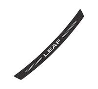 Ehao Carbon Fiber Rear Bumper Protector for Nissan Leaf, Car Rear Trunk Sill Plate Scuff Plate Strip Back Bumper Guard Anti-Scratch Trim Cover Styling Accessories, White